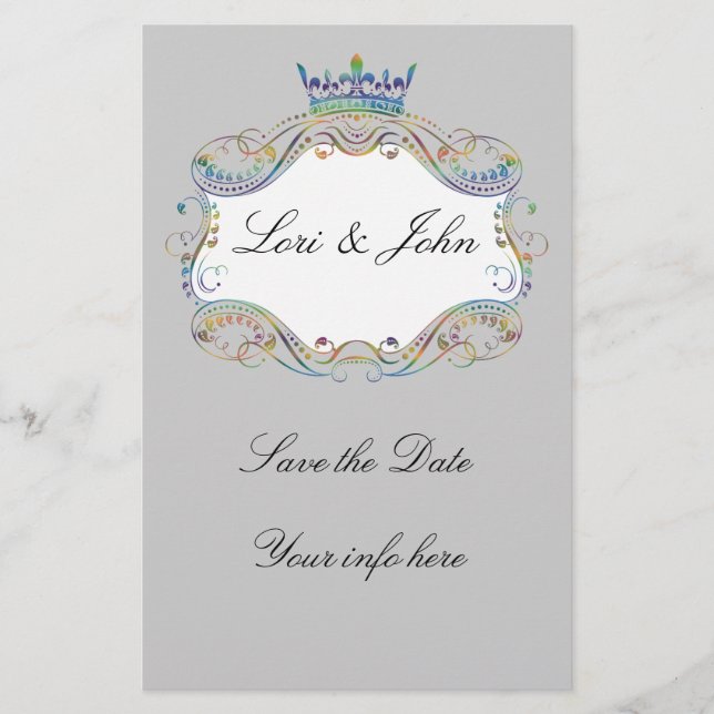 Medallion mit Kronen-Flyer-Ankündigung Flyer (Vorne)