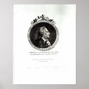 Medallion Portrait von Giacomo Casanova, 63 Jahre  Poster