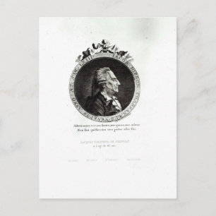 Medallion Portrait von Giacomo Casanova, 63 Jahre  Postkarte