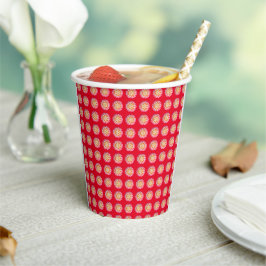 Medallion Red Paper Cup Pappbecher