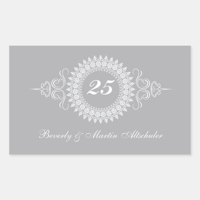 Medallion Silver Anniversary Sticker (Vorderseite)