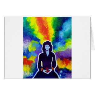 Medatating Frau durch Piliero