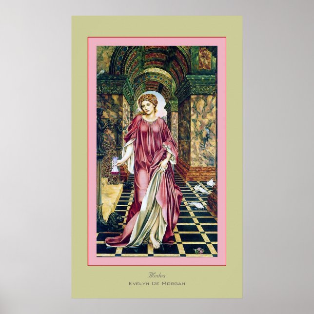 Medea ~ Evelyn De Morgan Poster (Vorne)