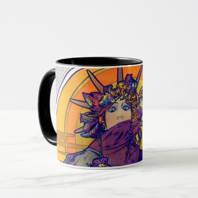Medea (Medee), Alphonse Mucha Tasse (Vorderseite Links)