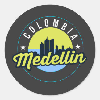 Medellin Cityscape Sticker