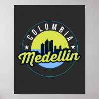 Medellin Cityscape Sticker