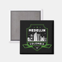 Medellin Colombia Skyline Akryllische Wandkunst Magnet