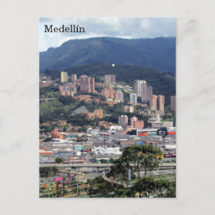 Medellín-Hügel Kolombia Postkarte