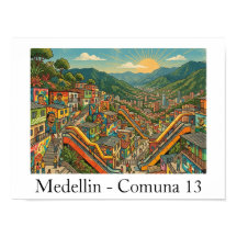 Medellin Kolumbien Comuna 13 Reise Kunst