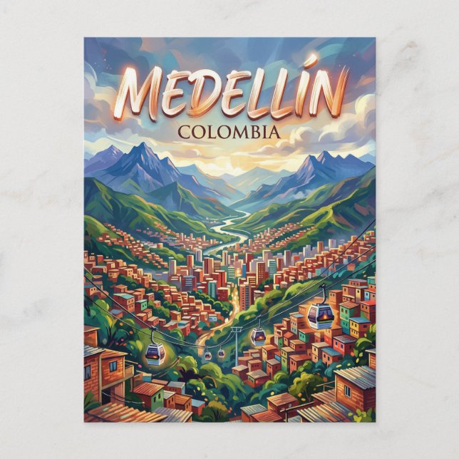 Medellín Kolumbien Postkarte (Vorderseite)