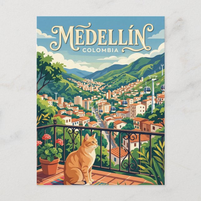 Medellín Kolumbien Postkarte (Vorderseite)