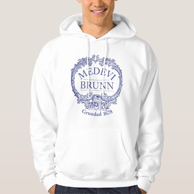 Medevi Brunn Logo Herren Hoodie (schlicht hinten) (Vorderseite)