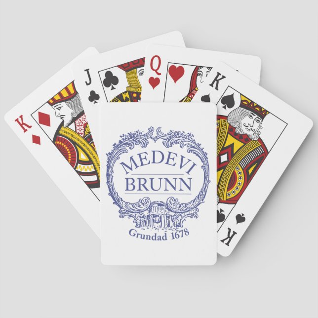 Medevi Brunn Logo Playing Cards Spielkarten (Rückseite)