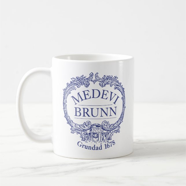 Medevi Brunn Logo-Tasse Kaffeetasse (Links)