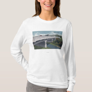 Medford, Oregon - Bärn-Nebenfluss-Brücken-Ansicht T-Shirt