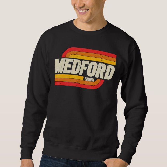 Medford Oregon oder Stadt Vintag Sweatshirt (Vorderseite)