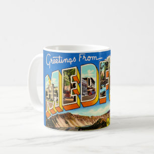 Medford Oregon Vintage-Grußbecher Kaffeetasse
