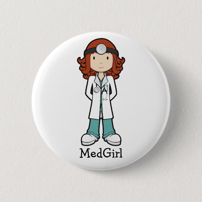 MedGirl Button (Vorderseite)
