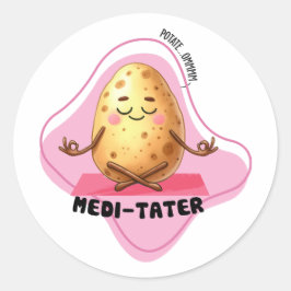Medi-Tater, Kartoffelpuppe | Runder Aufkleber