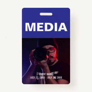 Media All Access Pass-ID-Abzeichen Ausweis