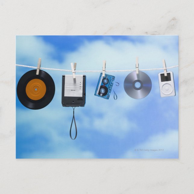 Media Clothesline Postkarte (Vorderseite)