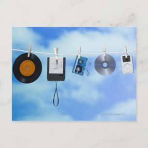 Media Clothesline Postkarte
