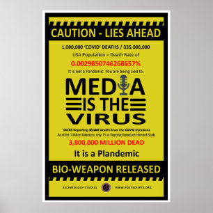 Media ist der Virus Poster