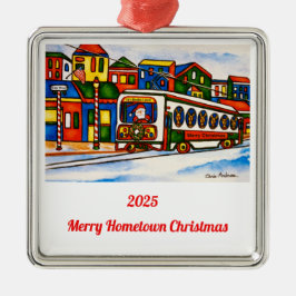 Media, Pennsylvania 2025 Christmas Ornament Aus Metall