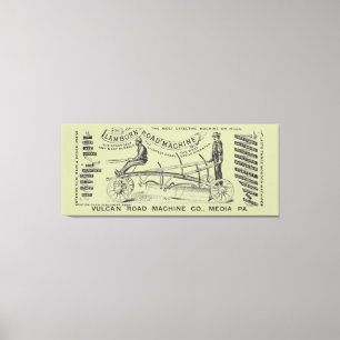 MEDIA PENNSYLVANIA BETRIEBENDER MOTOR 1889 MASCHIN LEINWANDDRUCK