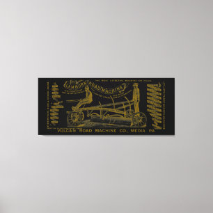 MEDIA PENNSYLVANIA BETRIEBENDER MOTOR 1889 MASCHIN LEINWANDDRUCK