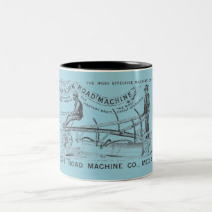 MEDIA PENNSYLVANIA BETRIEBENER 1889 MASCHINE ZWEIFARBIGE TASSE