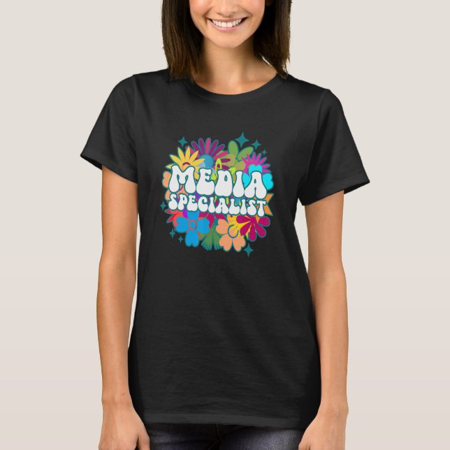 Media Specialist School Library Appreciation Week  T-Shirt (Vorderseite)