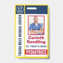 Medianes Foto ID Red White and Blue Ausweis