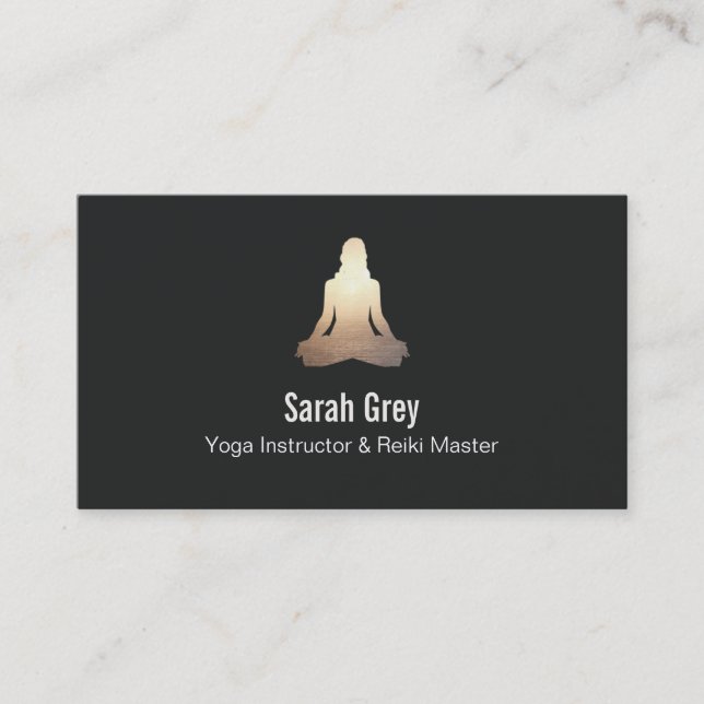 Mediation Pose Business Card Visitenkarte (Vorderseite)