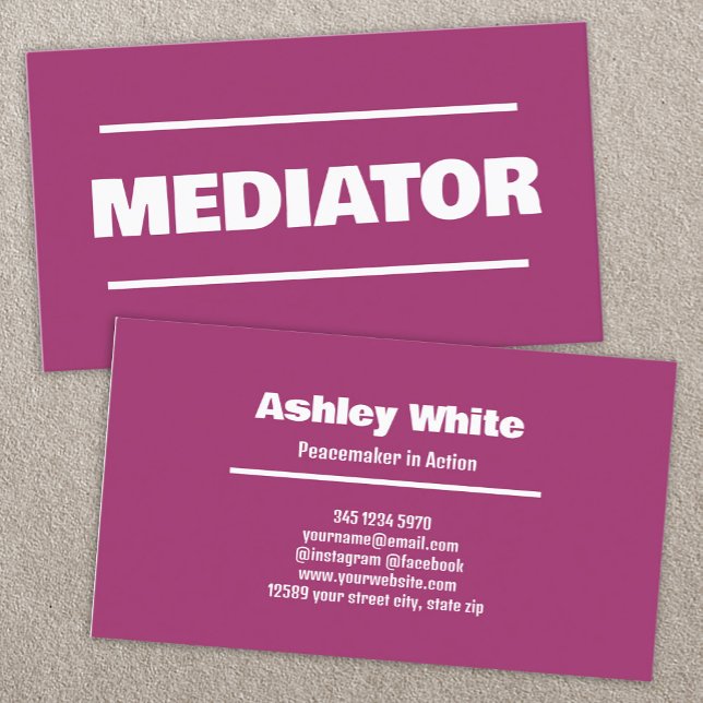 Mediator Legal Visitenkarte (Mediator Cards)