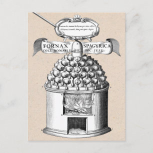 Mediävale Chemie zur Schaffung pflanzlicher Medizi Postkarte