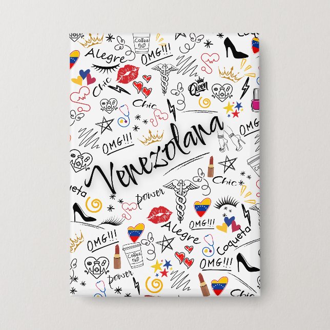 Médica General Venezolana | Orgullo Profesional ve Button (Vorderseite)