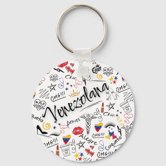 Médica General Venezolana | Orgullo Profesional ve Schlüsselanhänger (Vorderseite)