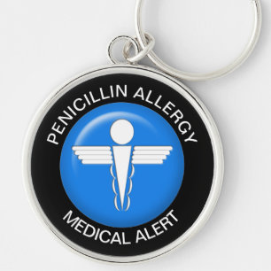 Medical Alert - Button Schlüsselanhänger