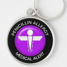 Medical Alert - Button Schlüsselanhänger