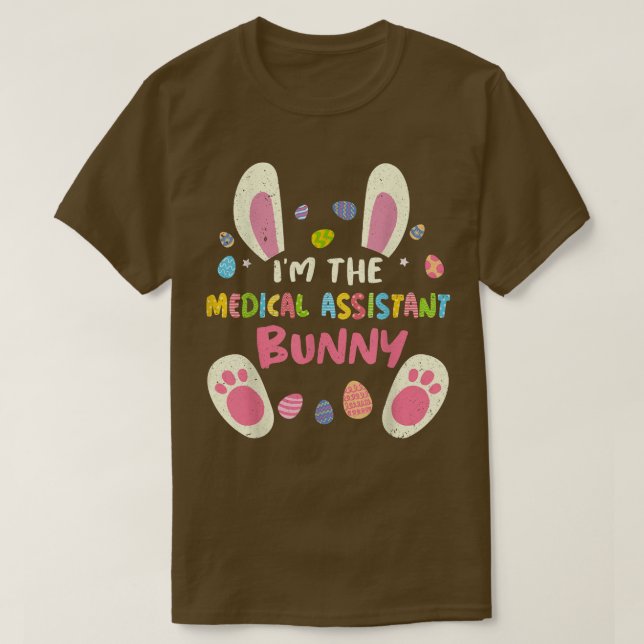 Medical Assistant Easter Family Party Bunny Face C T-Shirt (Design vorne)