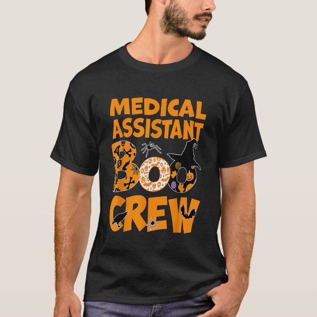 Medical Assistant MA Boo Crew Halloween T-Shirt (Vorderseite)