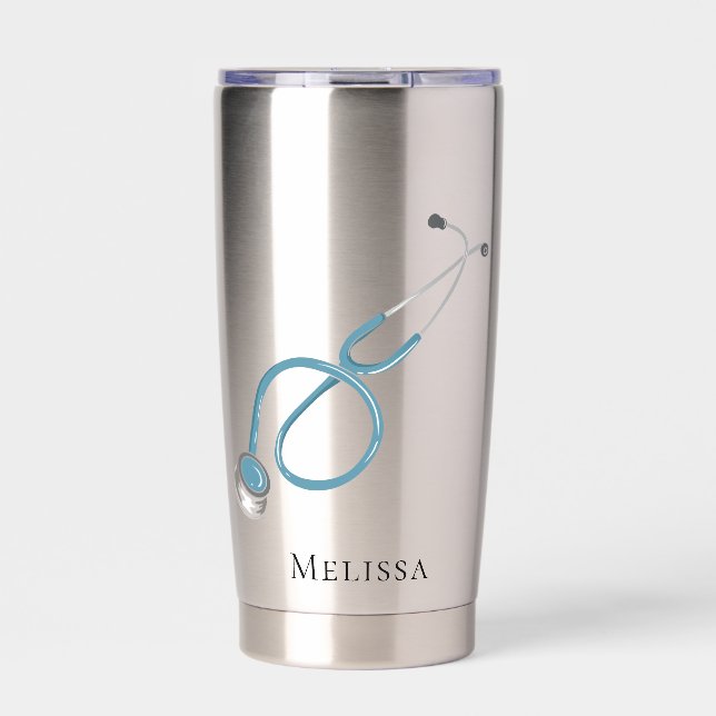 Medical Assistant Stethoscope Personalized Thermobecher (Vorderseite)