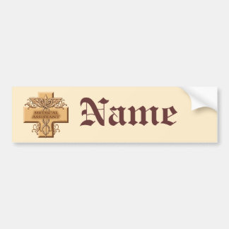 Medical Assistent Caduceus custom name Autoaufkleber