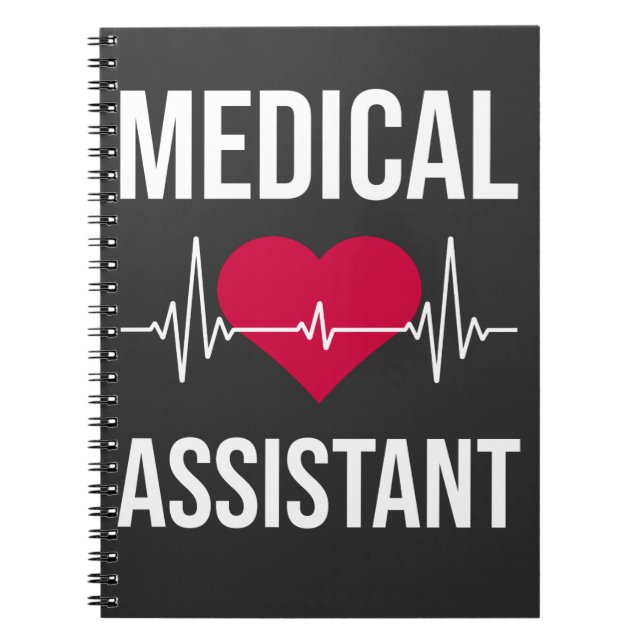 Medical Assistent Heartbeat Nursing Heart Hospital Notizblock (Vorderseite)