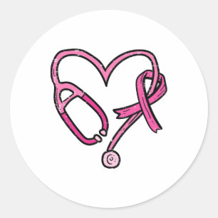 Medical Breast Cancer Aware Runder Aufkleber