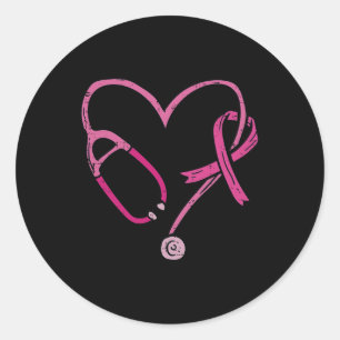 Medical Breast Cancer Aware Runder Aufkleber