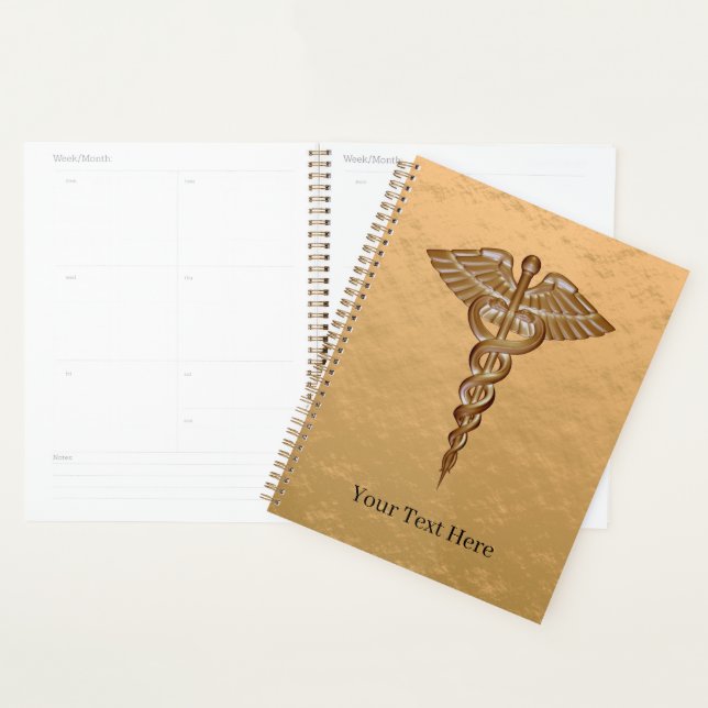 Medical Caduceus Gold Planner Planer (Anzeige)