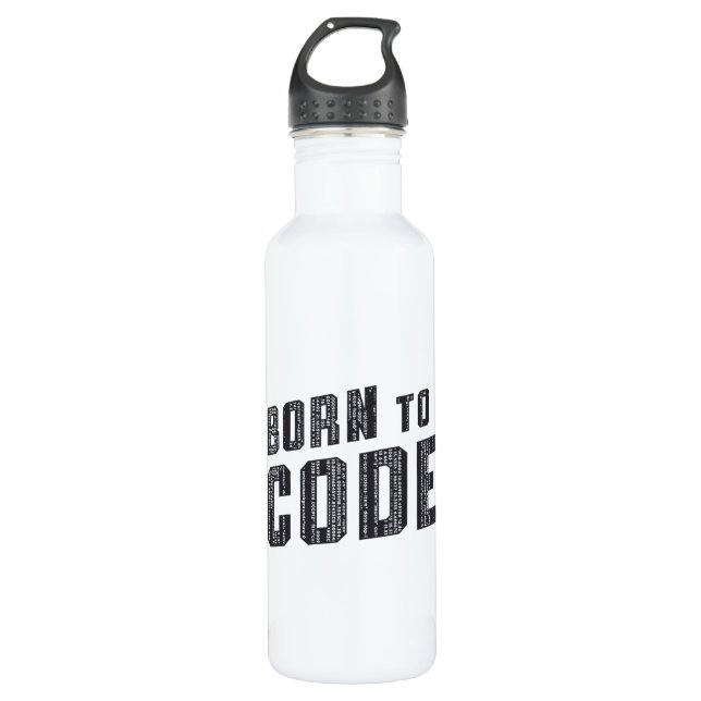 Medical Coder Born To Code ICD Programmierung Edelstahlflasche (Vorderseite)