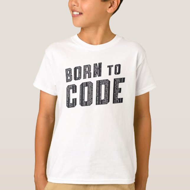 Medical Coder Born To Code ICD Programmierung T-Shirt (Vorderseite)